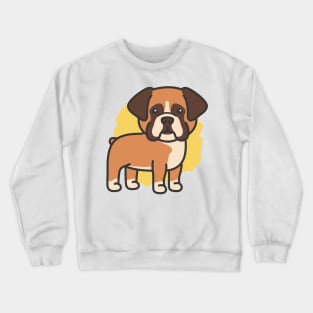 Cute Boxer Dog Crewneck Sweatshirt